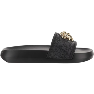 Balenciaga Furry faux shearling slides - black - EU 36