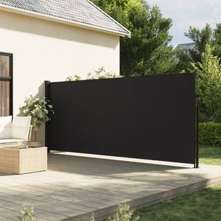 sammenrullelig sidemarkise 180x600 cm sort