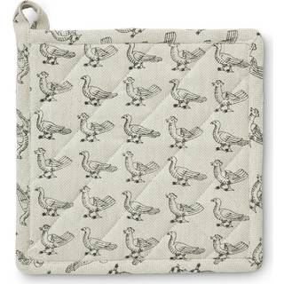Boel & Jan Stina grydelap 20x20 cm 2-pak Beige
