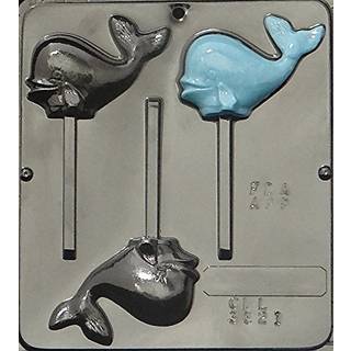 Nautical Whale Lollipop Chocolate Candy Mold 3321
