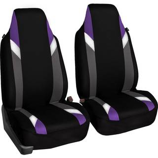 FH Group Car Seat Cover Cloth Front Set - Bils?deovertr?k til spand s?der 1 -delt s?deovertr?k universal pasform Automotive s?de d?kker airbag ko