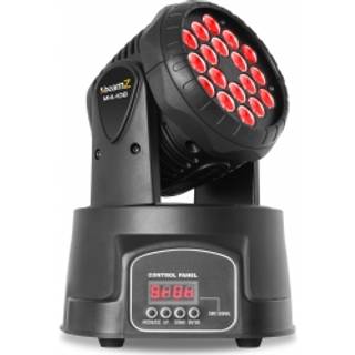 BeamZ MHL108MK3 Mini Moving Head 18x 3W (3-1 RGB) TILBUD NU