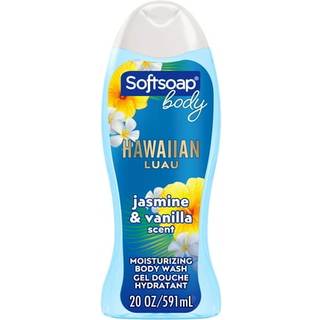 Softsoap Moisturizing Body Wash Hawaiian Luau Jasmine og Vanilla Duft 20 Oz Bottle 4 Pack