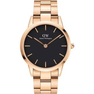 Daniel Wellington DW Watch Iconic Link Black Rose Gold 40mm MIC