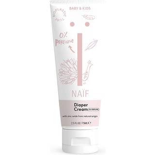 Naif Baby & Kids Zinc Cream Creme til bleudslæt til børn fra fødslen Duftfri 75 ml - 75 ml