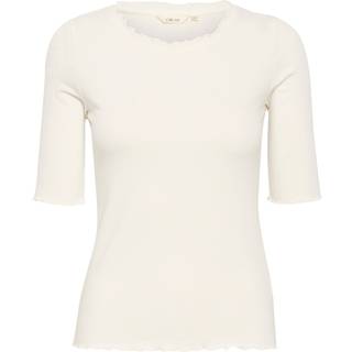 Cream Crribba S/S Blouse Bluser 10611076 Snow White (XXLARGE)