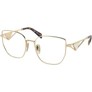Prada Kvinde PR A54VD ZVN1O1 Optiske stel Stål Guld Transparent Sommerfugl Normal