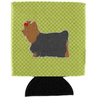"""" Caroline's Treasures Yorkshire Terrier Yorkie Checkerboard Green Can eller Bottle Hugger BB3834CC kan hugger multicolor """"