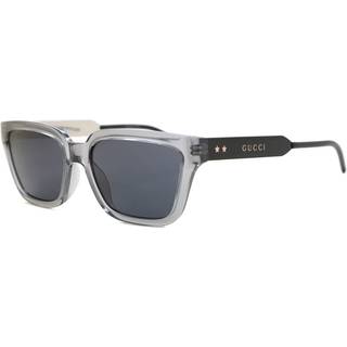 Gucci GG0975S 001 55 Solbriller Kvinder Krystalklar - Transparent Grey - 55mm