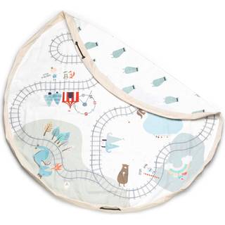 Play & Go Opbevaringstæppe - Trainmap/Bears