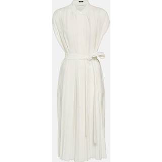 Joseph Davidge pleated midi dress - white - L