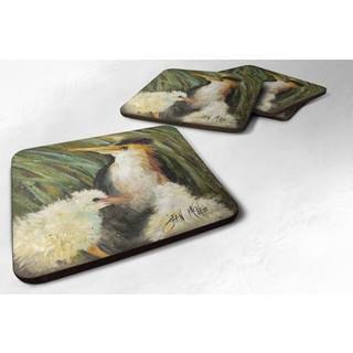 """" Caroline's Treasures JMK1225FC Happy Family Foam Coaster (Sæt på 4) 3,5 """" ""H X 3,5"" """" W Multicolor """"