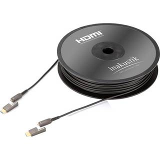 Inakustik optisk HDMI-Micro 2.0 kabel (4K@60, HDMI A/D) | 20 meter | PRIS-MATCH