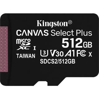 KINGSTON CanvSelect Plus 512GB microSDXC, 100R w/o ADP