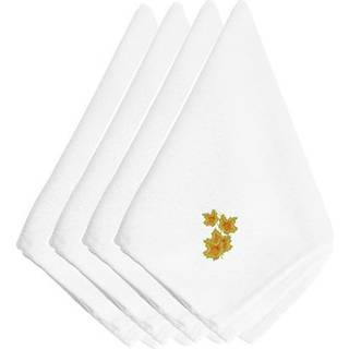 """"Caroline's Treasures EMBT3448NPKE Broderede servietter i efter?r ahorn (s?t med 4) 20"""""""" Multicolor""""