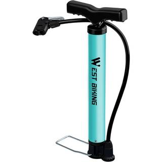 WEST BIKING - Cykelpumpe / Bold pumpe - Med håndtag og fodstøtte - i Aluminium