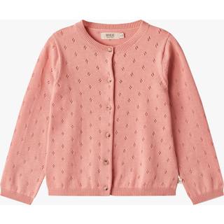 Wheat Rosette Pointelle Hulmønster Cardigan Maia - Str. 3y 98cm