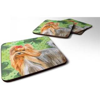 """" Caroline's Treasures Yorkshire Terrier St Patrick's Decorative Coasters multicolor """"