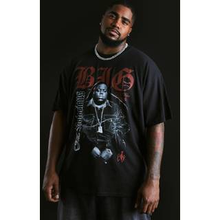 Mens Black Plus Biggie License T-shirt