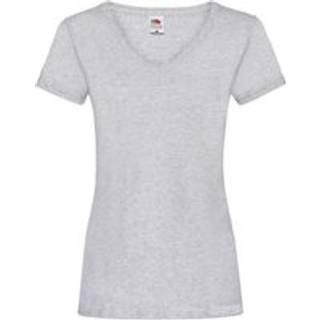 Fruit of the Loom Lady Fit Valueweight V-neck T - Greymarl - X-Small * Kampagne *