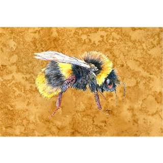 """" Caroline's Treasures 8850Plmt Bee på Gold Fabric Placemat Multicolor """"