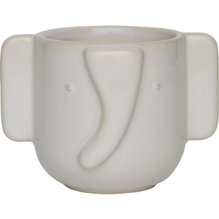 Elefant krukke 9 cm, offwhite