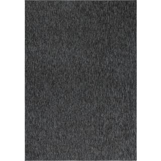 Nizza Kortluvet tæppe Ensfarvet - Antracit - 120x170