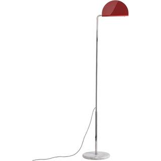DCWéditions Mezzaluna Gulvlampe Krom/Rød
