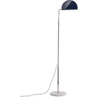 DCWéditions Mezzaluna Gulvlampe Krom/Deep Blue
