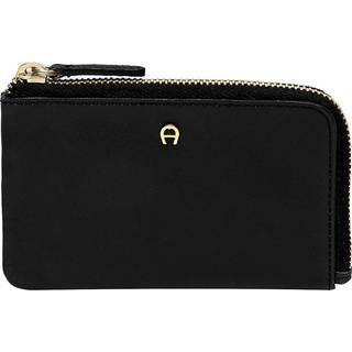 AIGNER Herren Schlüsseletui schwarz Leder