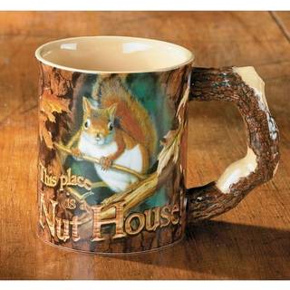 Vilda vingar Denna plats är en mutter hus ekorre mugg av mia lane