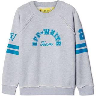 Off-White Kids Printed cotton jersey sweatshirt - grey - Y 10
