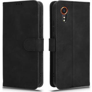 SKALO Samsung Xcover 7 Matt PU-læderpungetui - Sort