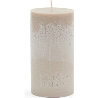 Rivièra Maison - Pillar candle eco, flax, 7x13cm