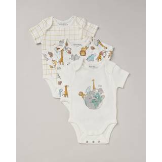 Homegrown Homegrown Printed White Bodysuit Set 3 Pack