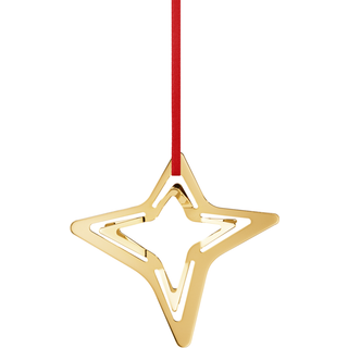 GEORG JENSEN Juleornament firetakket stjerne 2021 - forgyldt