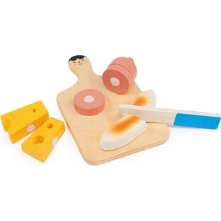 Mentari Legemad i træ - Skærebræt med charcuteri