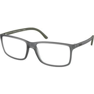 Polo Ralph Lauren Mand PH2126 5763 Optiske stel Injiceret Grå Transparent Firkantet Normal