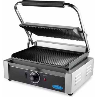 Kontaktgrill - Rillet - Enkelt Grillplade - 33,5cm
