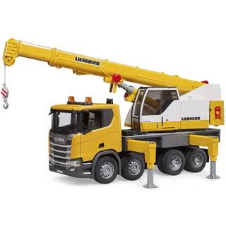 Bruder Scania R-Series Liebherr kranbil med lys og lyd - 03571