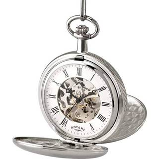 Rotary MP00726/01 Skeleton Mechanical Pocket Watch - W13116