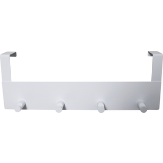 Dørknagerække med 4 knager, hvid 320x112mm