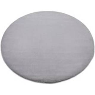 Tæppe BUNNY hjul sølv IMITERET KANINPELS cirkel 80 cm