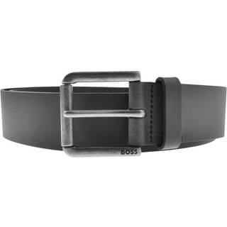 BOSS Black Herren Gürtel schwarz Glattleder