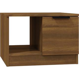 sofabord 50x50x36 cm konstrueret træ brun egetræ