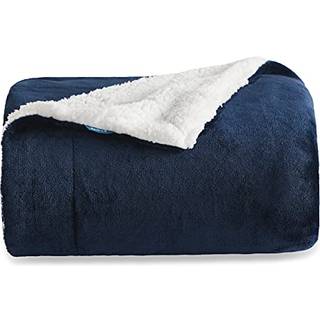 Sengesur sherpa fleece kast tæppe dobbelt størrelse til sofa - tyk og varmt tæppe til vinter blød fuzzy plys dobbelt tæppe til alle sæson