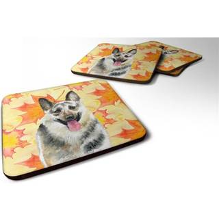 """" Caroline's Treasures East-European Shepherd Fall Decorative Coasters multicolor """"