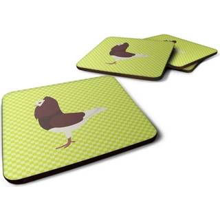 """" Caroline's Treasures Capuchin Red Pigeon Green Decorative Coasters 3.5 Multicolor """"