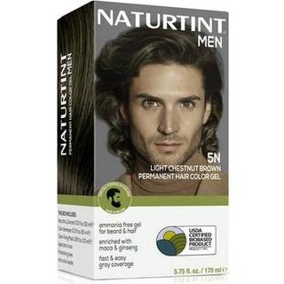 Naturtint 5n Light Chestnut Brown Herre Permanent hårfarve til hårskæg og bart (pakke med 1) Ammoniak gratis op til 100% grå dækning Naturlige ud