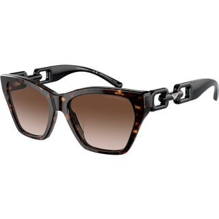Emporio Armani Kvinde EA4203U 502613 Solbriller Acetat Skildpadde Brun Cat Eye Normal Skygge